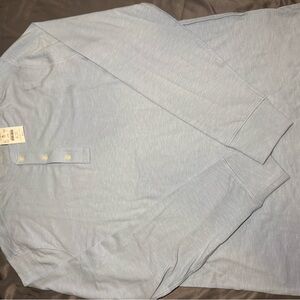 J. Crew Light Blue Long Sleeve Henley